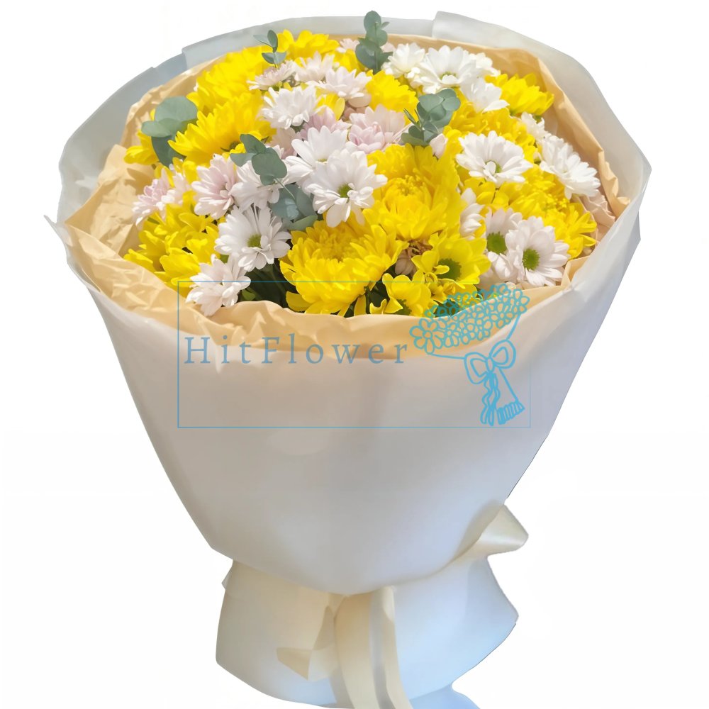Букет цветов Солнечное Лето Букет цветов из: Хризантемы